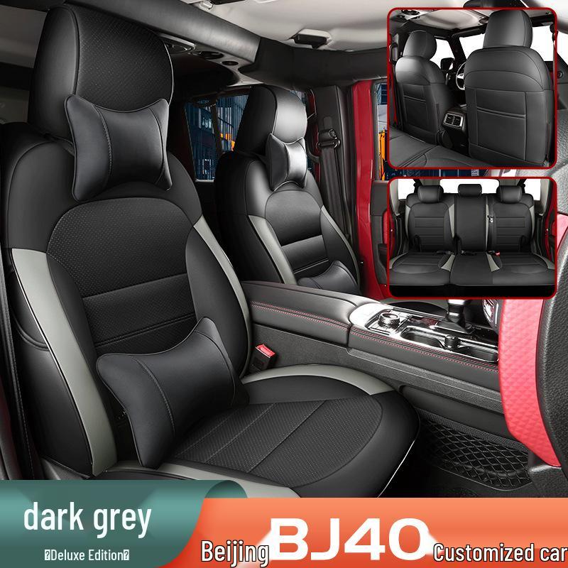 Durable Leather Seat Covers for Beijing BJ40 - Full Coverage, Year-Round Use, 5-Seat Fit