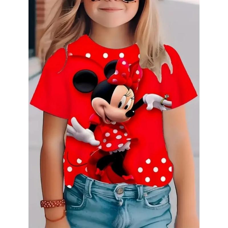 Fashion Children's Clothing Crew Neck Short Sleeve 3D Casual Color Printing Casual Short Sleeve Crew Neck T-Shirt
