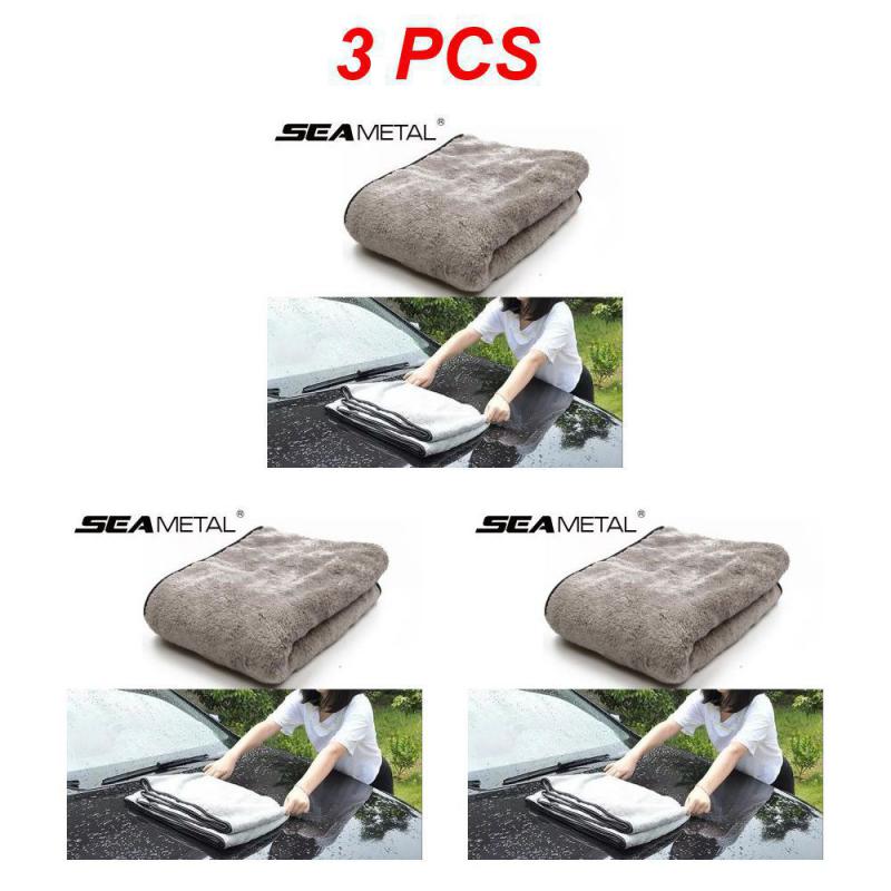 2~5PCS Microfiber Car Wash Towel 100X40cm Lint-Free Car Cleaning Towels Ultra-Soft Drying Cloth Car Detailing Tools Washing