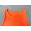 GMXIA Summer Spring Women's Tight-fitting Sleeveless O-Neck Top Double Vest Bodysuit