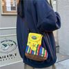 Cartoon Cute Nylon Shoulder Messenger Bag for Women - Autumn/Winter 2024 Collection.
