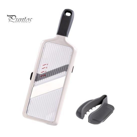 

Ручной овощерезка-мандолина с регулируемым лезвием, овощерезка, экономящая время, терка для сыра и фруктов, нарезка овощей белый