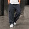 Men's Loose Fit Wide Leg Sweatpants with and Pockets for Gym