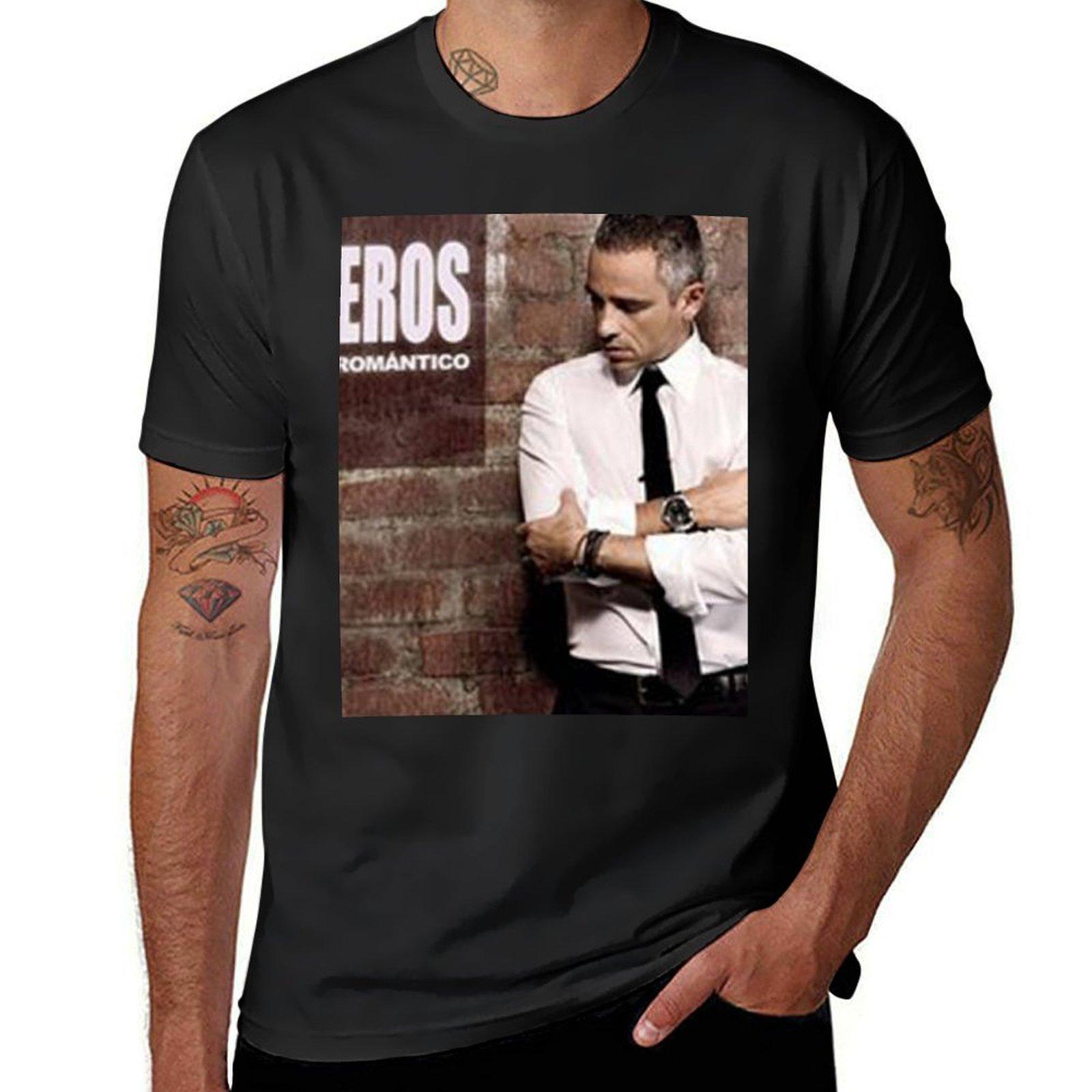 

Eros Ramazzotti - Poster T-Shirt kawaii clothes quick drying sweat Aesthetic clothing mens t shirt graphic M