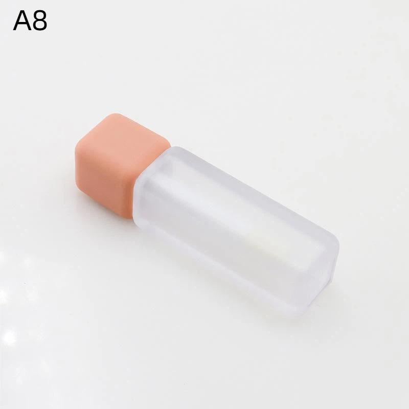 1Pcs Refillable Lip Glaze Container 5Ml Empty Square Frosted Lip Gloss Tube For Diy Cosmetics Packaging