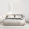 VidaXL Wall-mounted Bedside Tables 2 Pcs High Gloss White 41.5x36x28 Cm 816381