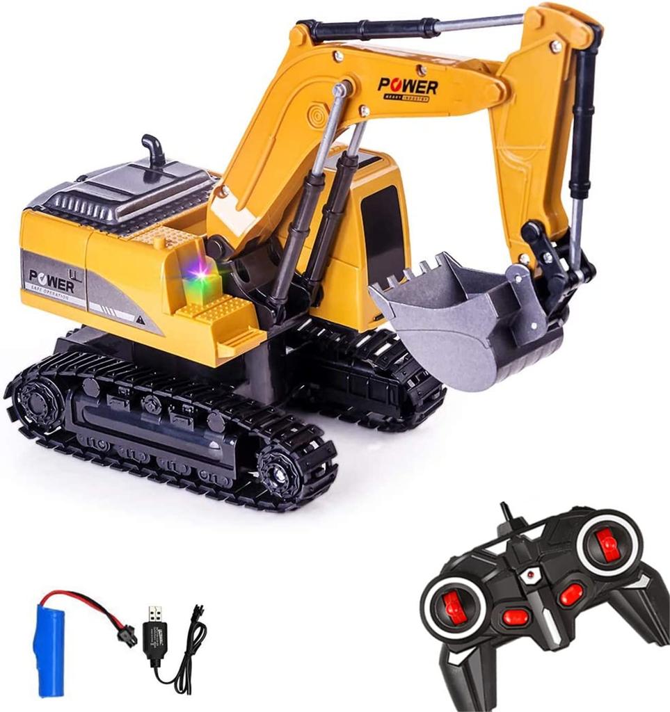 RC Multifunctional Excavator RC Kids Toy Construction Vehicle Radio Functional Excavator Toy Excavator, Bulldozer, Car, Car, Toy, Control,