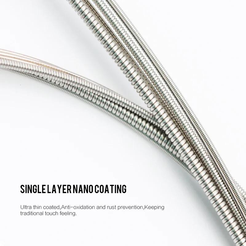 Rx Series Electric Guitar Strings Hexagonal Carbon Steel Core Super Light Gauge Nickel Alloy Coating For Bright Tone Durability