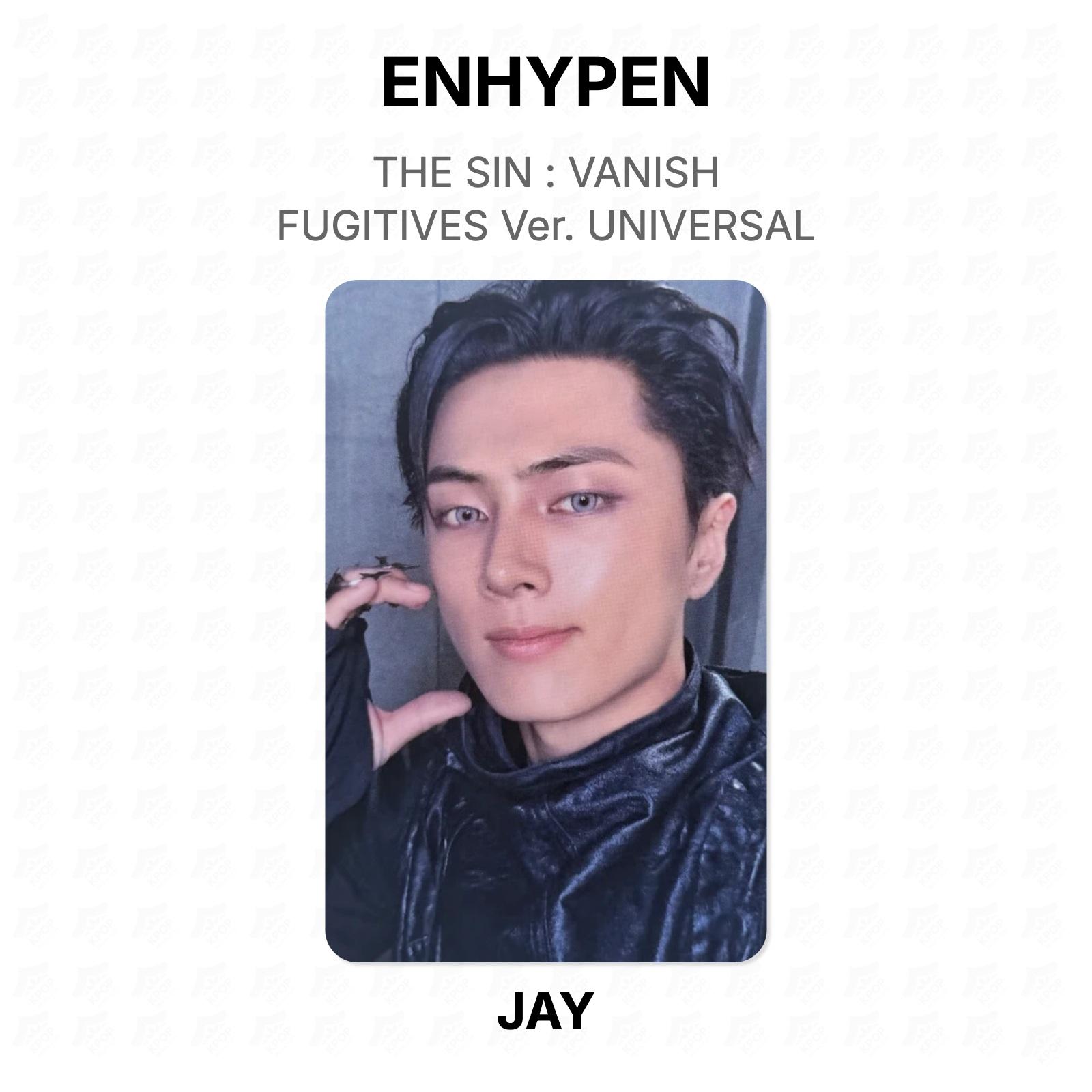 ENHYPEN THE SIN : VANISH FUGITIVES Ver. UNIVERSAL Official Photocard JAY