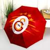 Galatasaray SK  Pattern, Automatic Folding Umbrella, Portable and Foldable Design, 8 Ribs, a Christmas or Birthday Gift.