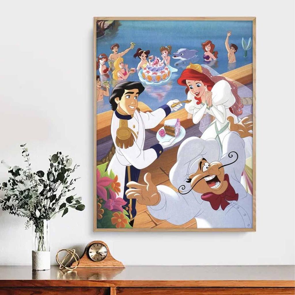 5D Diy Diamond Painting The Princess Eating The Cake Full Drill Rhinestones Mosaic Embroidery Handmade Products Home Decor Gift