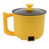 Electric Noodle Cooker Yellow 1.8L 2 Speed Adjustment 600W Automatic Power Off Anti Stick with