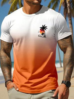 Daily Casual Fashion 3d Print Men's T-shirt Running Loose And Comfortable Men's Short-sleeved Top Urban Street Style Men's T-shirt