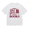 Men's Fashion Classic T-Shirt Reading Enthusiast Book Stack Pattern Design Tee