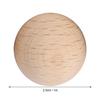 50PCS Easy to Paint Unfinished Wood Balls Smooth Surface Craft Wooden Balls  Art Projects