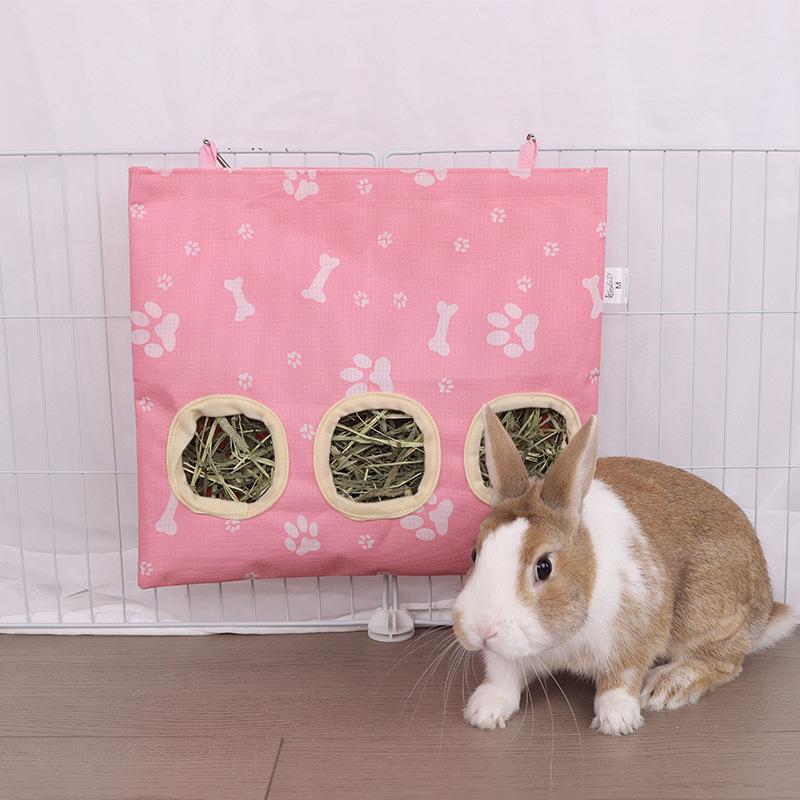 Heufütterungstasche mit großer Kapazität für Kaninchen und Meerschweinchen