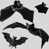 Simulation Bat Tpr Soft Rubber Halloween Prank Animal Model Scary Pendant Rubber Bat Venue Decoration Props April Fool'S Toys