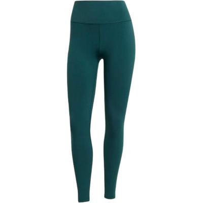 adidas Einfarbig Slim Fit Neun-Punkt Yoga-Hose Damen Hose Grün JW7581