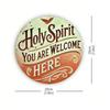 Vintage Welcome Tin Sign 7.87 Inch Round Metal Wall Art Decor Home Bar Cafe