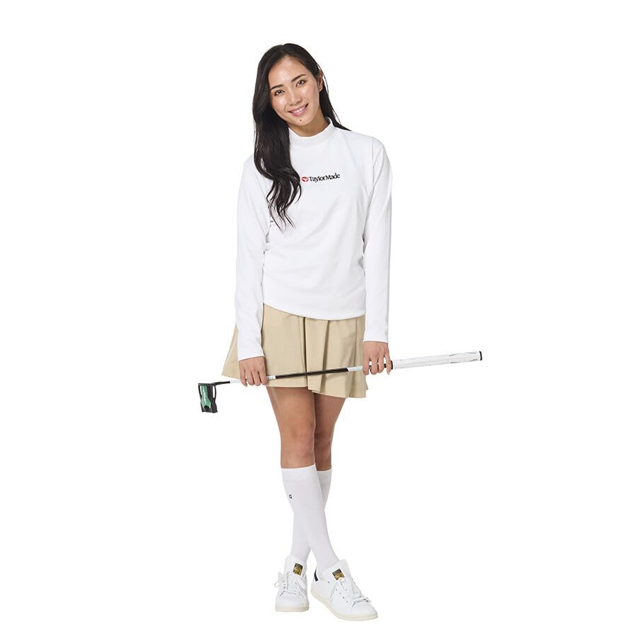 TaylorMade CL L/S Mock White Large Unisex Adult 2024FW UN372