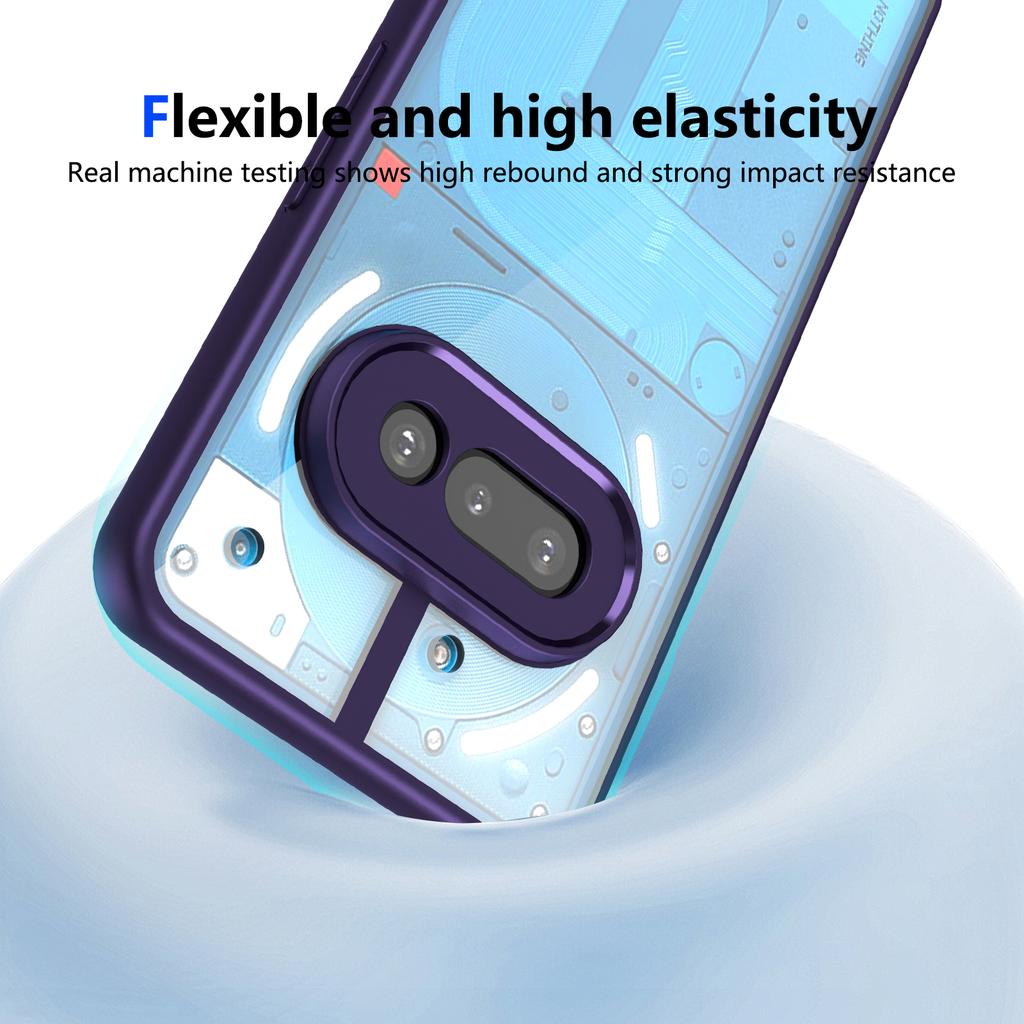 For Nothing Phone (3a) Case Matte Skin Touch Clear PC + TPU Shockproof Phone Back Cover