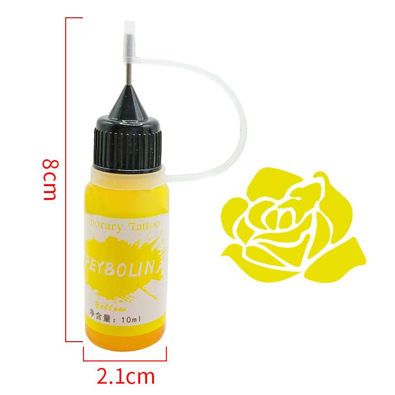 Temporary Tattoo Indian Henna Tattoo Ink Body Art Paint Semi-Permanent Makeup Pigment No Pain Eyebrow Eyeliner Beauty Supply Diy