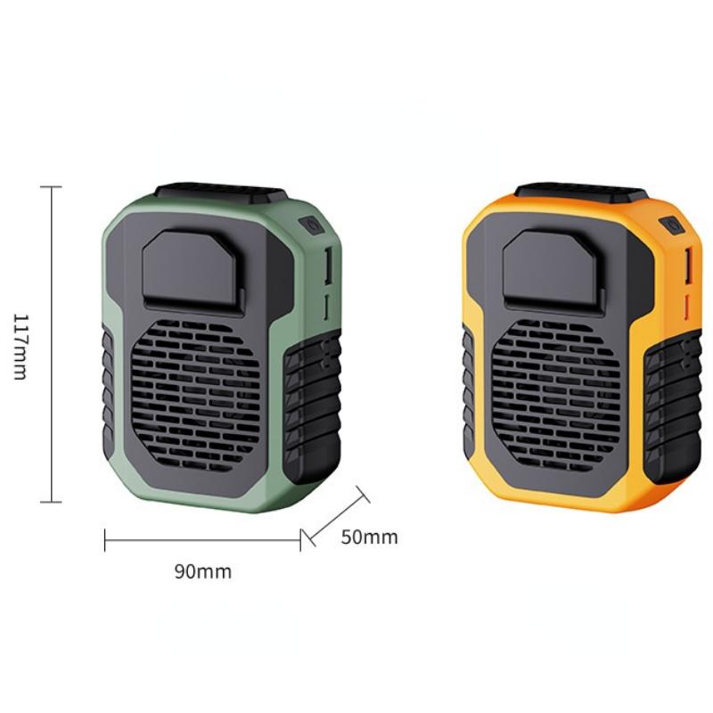 1Pc USB Portable Personal Hanging Waist Fan with Recharge Battery Ultra Quiet Wearable Electric Fan Handheld Air Conditioner