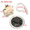Termostat 16A 50-300℃/30-110℃ Grader Celsius Vredsbrytare DIY Mini Temperaturregulator NO NC för Elektrisk Ugn Värmare