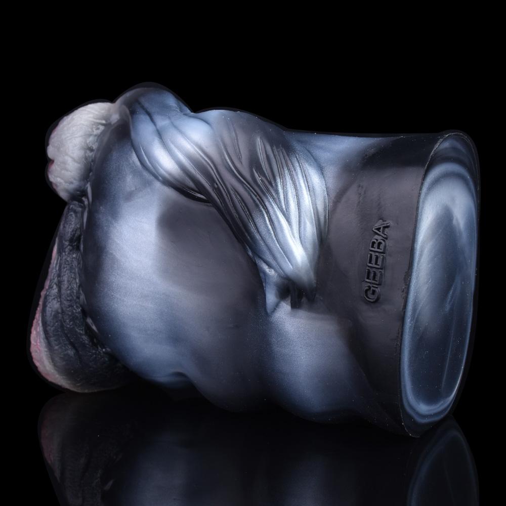 Dual Channel Animal Horse Masturbation Cup Soft Silicone Male Masturbator Realistic Vagina Prostate Massage Adult Sex Toy