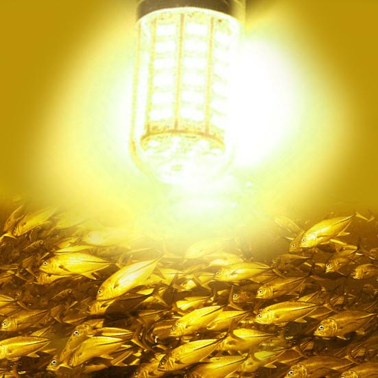 MUQZI Sportstilbehør 12-24V LED nedsenkbar Ferskvannsaltvann Undervanns Nattfiskelampe