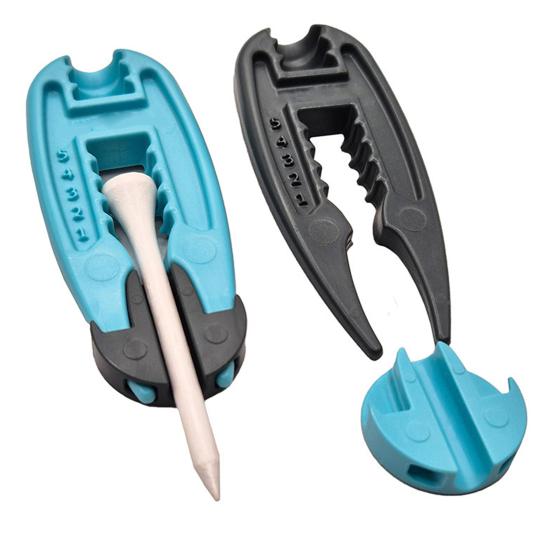 Golf Tee Height Tool Adjustable Tee Height Setter Elevator Tool Multi-functional