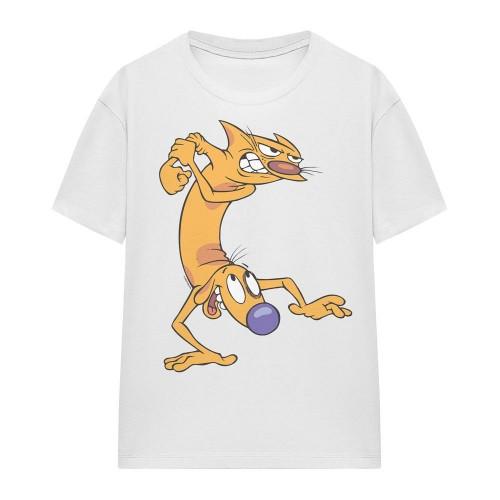 CatDog Unisex Vuxen Redo Att Slåss T-shirt