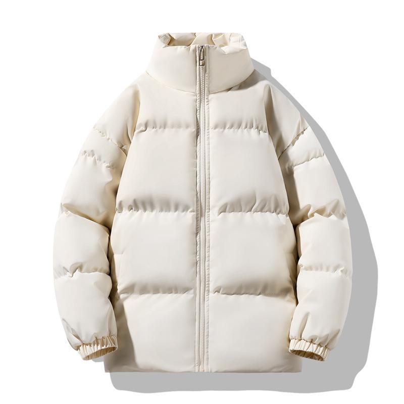 

Winter stand-up collar loose men s cotton-padded clothes loose bag clothes casual fashion couple clothes warm jacket large size M