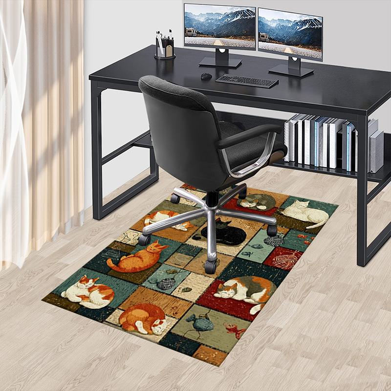 1PC cats quilt Extra Large Non-Slip Floor carpet, Office, family, bedroom, Studio Large Area Rug,Longlasting Material-J0399
