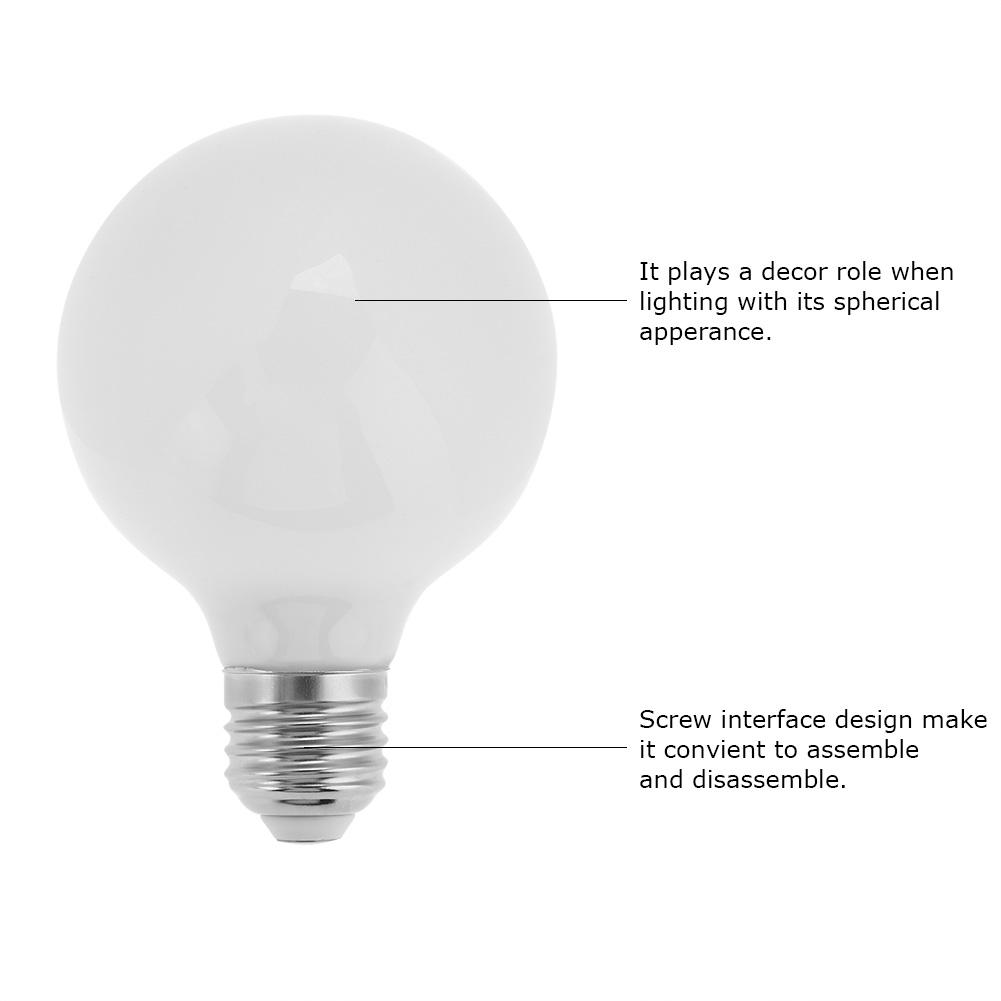 7W E27 Base Energy saving Lamp G80 Home Office Light Decor  LED Bulb AC 220V(Cool White)