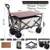JINGRUIXIANG Camping Picnic Wagon with Tank Wheels