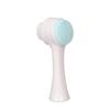 Dual-Sided Facial Cleansing Brush: Soft Bristle & Silicone Makeup Massager, Blackhead & Pore Remover.