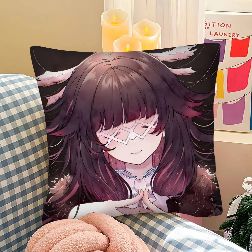 Pc GGenshin Columbina Impact Pillow Case Fashion Square Pillowcase Bedroom Sofa Room Ins Decoration Leisure
