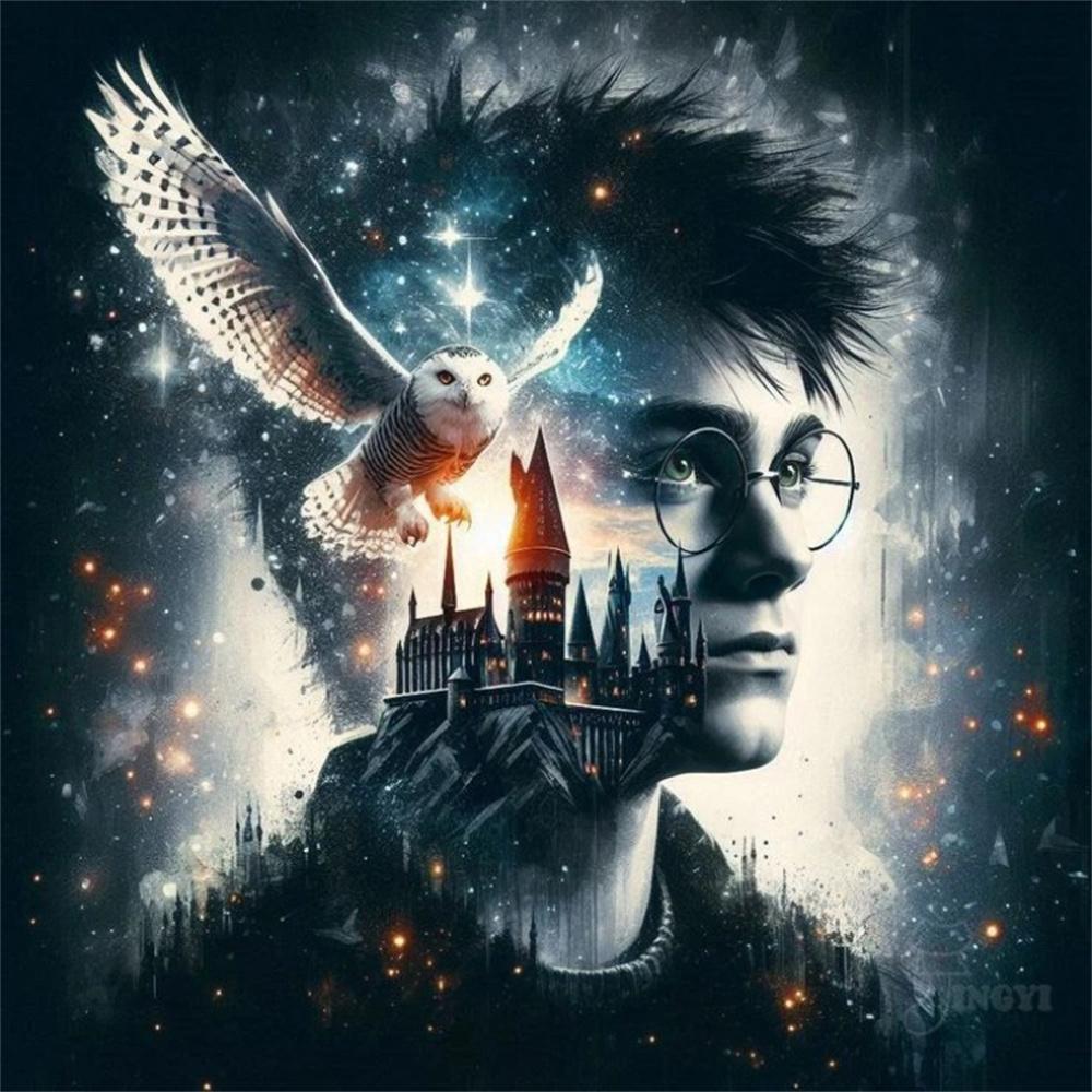 Harry Potter Hogwarts College 5D DIY Diamond Painting Kit Embroidery Handmade Art Gift Cross Stitch Crafts Home Decoration