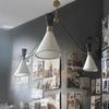 3-Arm Mid-Century Modern Sputnik Chandelier with Shades Hanging Ceiling Light for Dining Room, Kitchen, Living Room, Bedroom Unique
