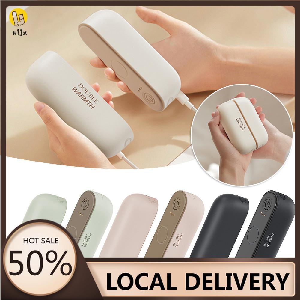 

2 in 1 Portable Pocket Handwarmer Dual-Palm Rechargeable Hand Warmers For Men Women