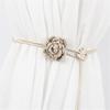 Stylish Handwoven Flower Selfknotted Waistband for Women Seeking Personalizing Retro Fashion Bohemian Waist Rope