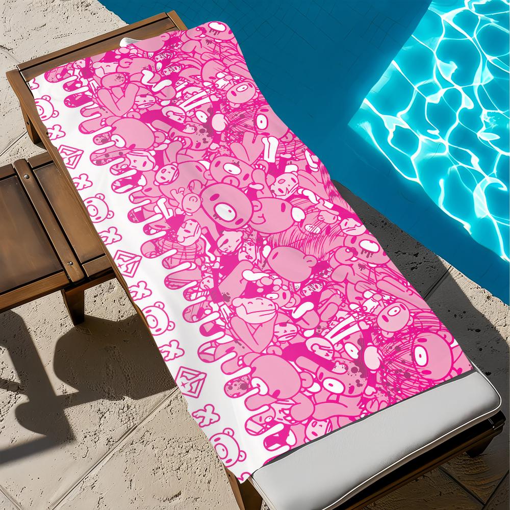 Cartoon G-gloomy-y Towel Gift For Travel Gym Sauna Travel Spa Shower Camping Quick Dry Sports Beach Towels Soft b-bear Pool
