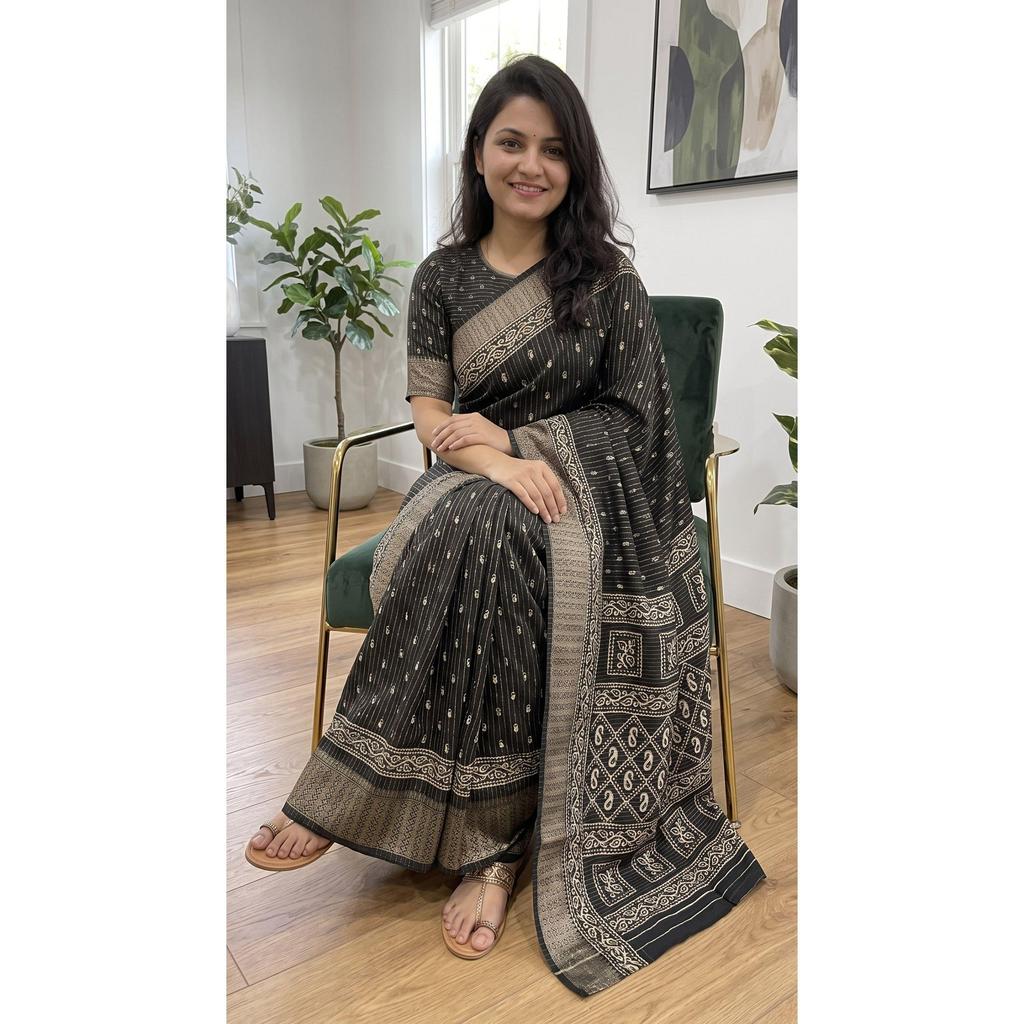 LANSARE NOUĂ – Colecția de Saree Dola Doby din Mătase Designeri Freehand
