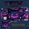 Edgy Gengar and Pikachu Battle Desk Pad Abstract Art Gaming Mouse Mat