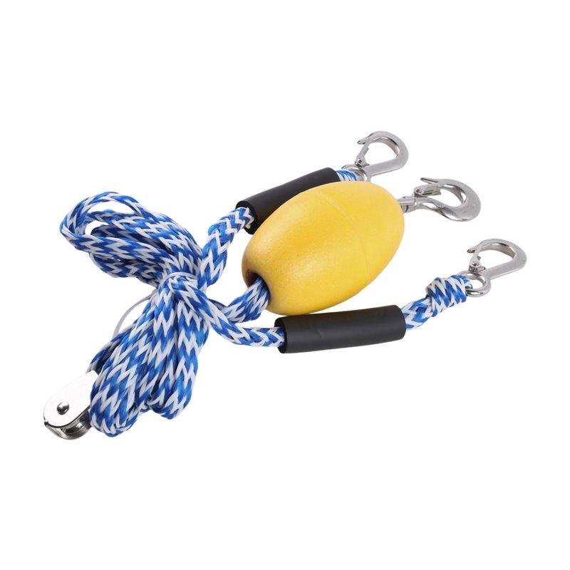 Upgraded-Boat Tow Harness Heavy Duty For Tubing,Self Centering Boat Tow Rope, Floating Tube Rope For Boats, Towable Tube синий