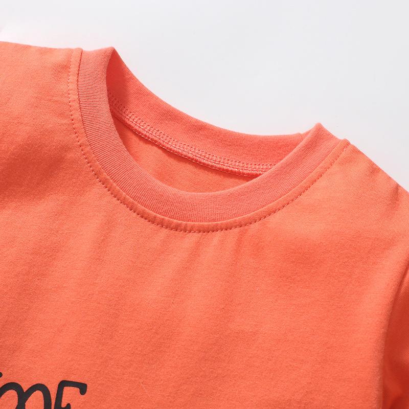 Summer children's T-shirt cartoon boy's top short-sleeved girl's T-shirt bottoming shirt pure cotton T-shirt