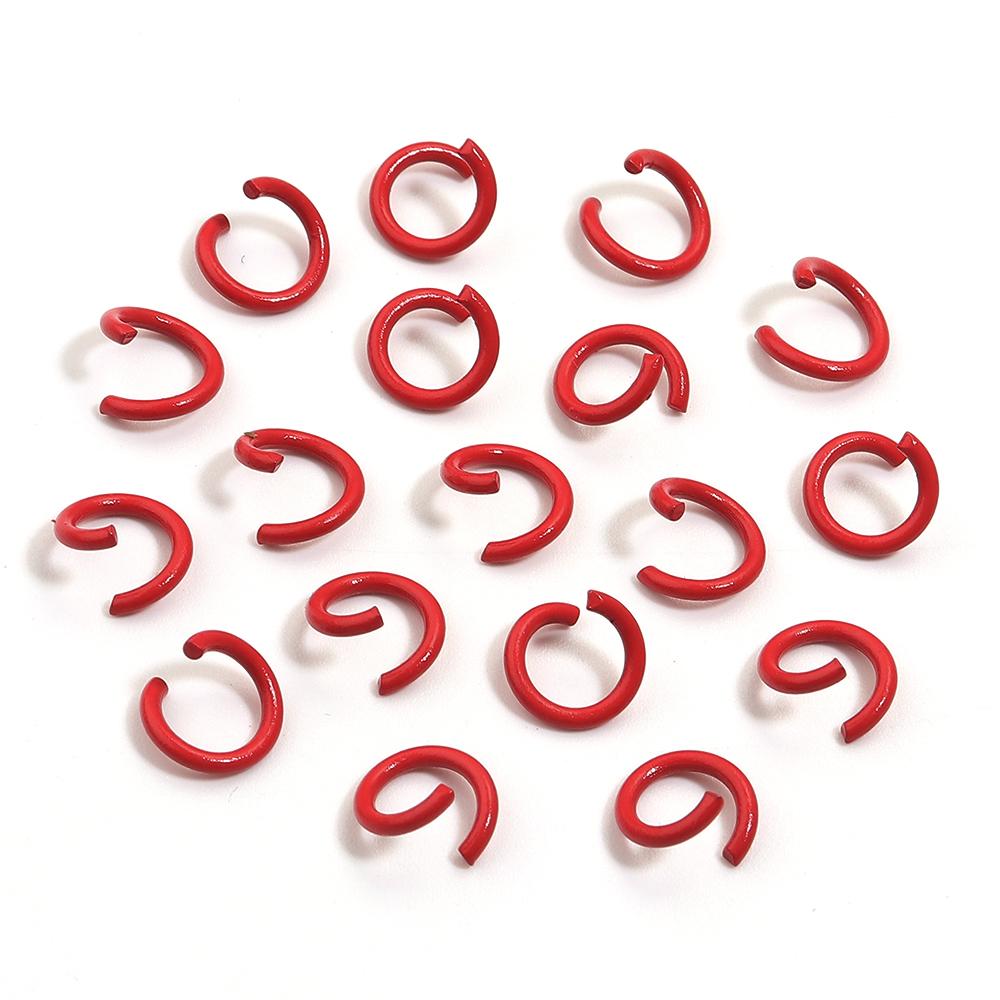 200pcs/Lot 8mm Colorful Metal Jump Rings Open Split Ring Connector For Choker Necklaces Bracelet Chain Maille Jewelry Making