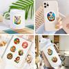 50Pcs Easter Stickers - Cute Bunny Egg Decals for DIY Party Decor (4.8x5.1cm)