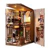 DIY Wooden DollHouses Book Nook Shelf Insert Kits Miniature Model Kits The Alley Waiting For The Cat Bookend For Friends Gifts